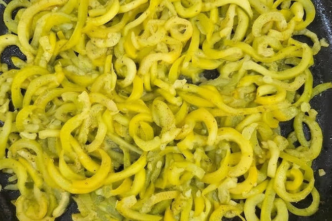 cooked squash noodles